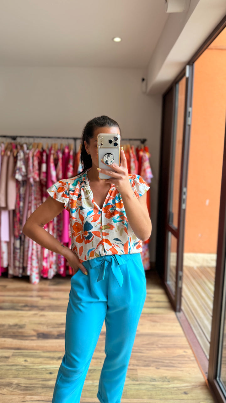 Pantalon Evy bleu