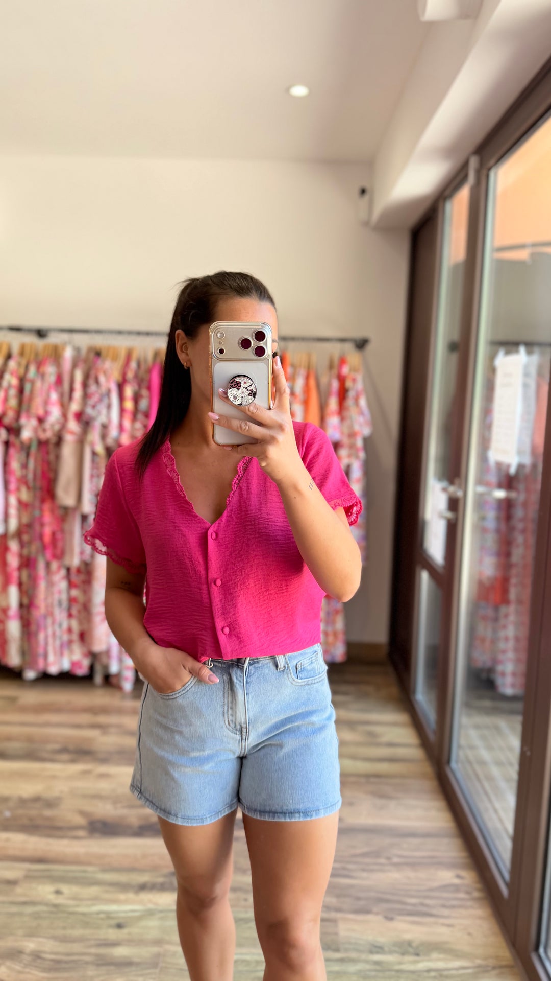 Chemise Mirta rose fushia