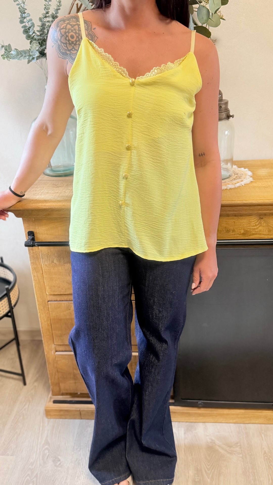 Top Hosa jaune CURVY
