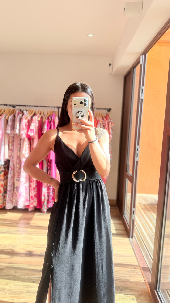 Robe longue Amanda noir