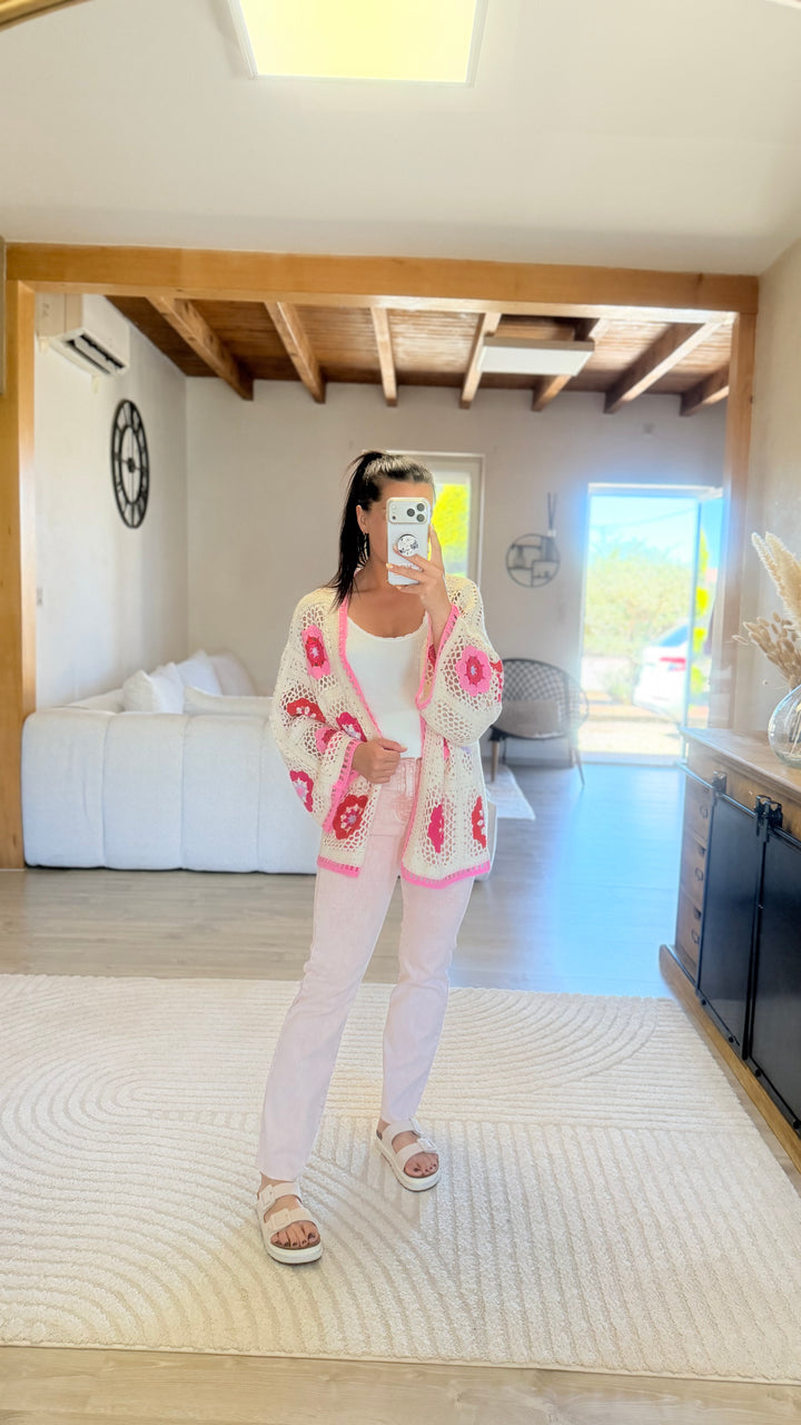 Gilet Pacy rose