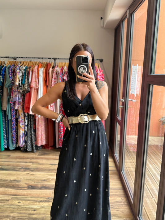 Robe longue Kara Noir