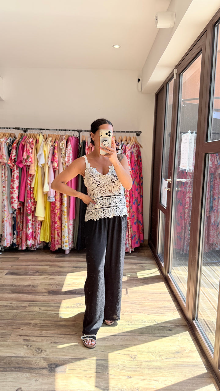 Pantalon Valentino noir CURVY