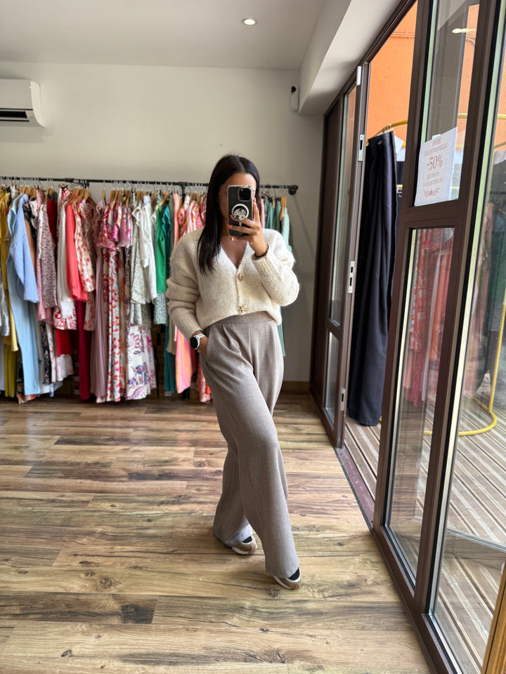 Pantalon Edy taupe