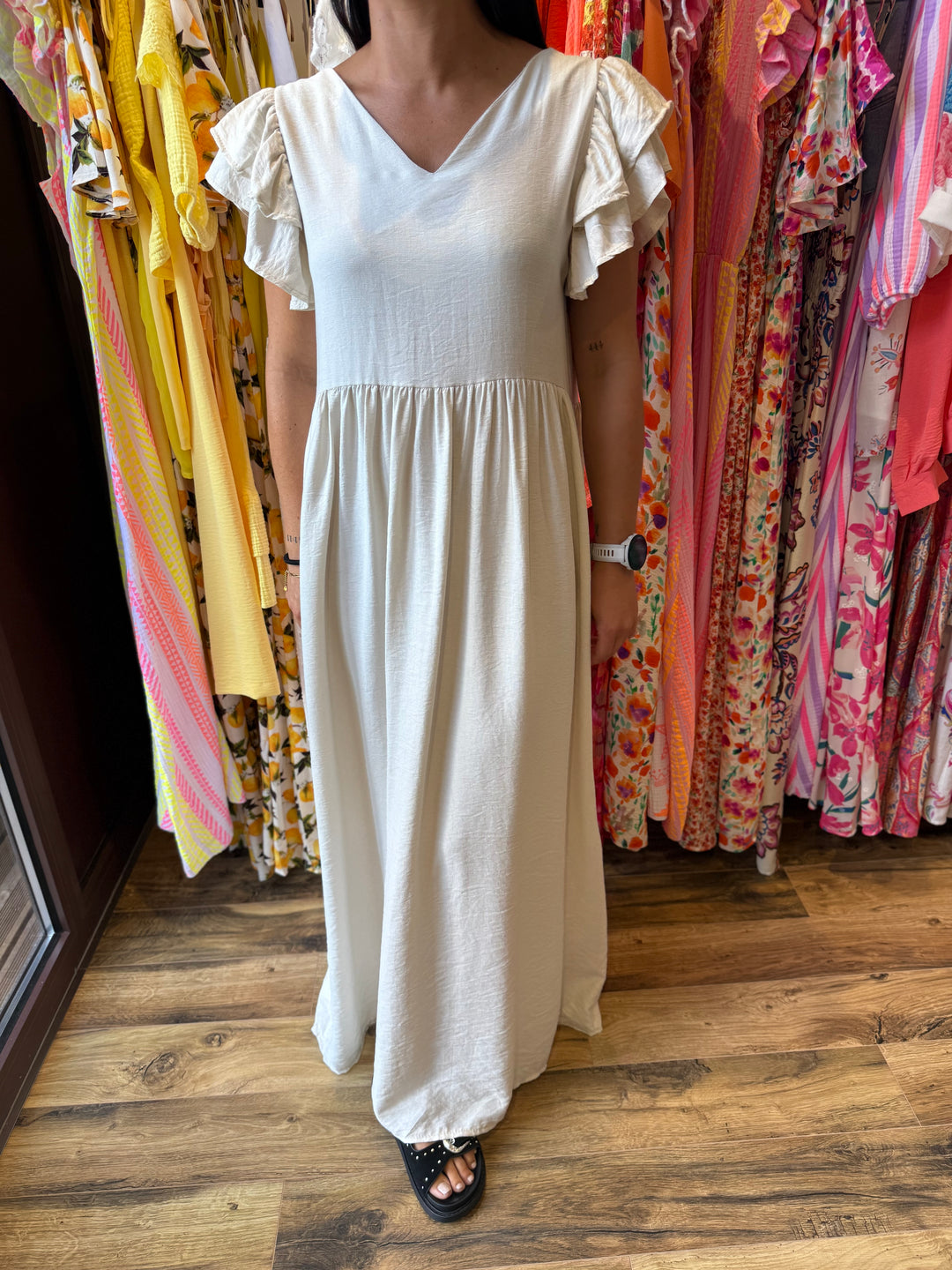 Robe Edmée beige