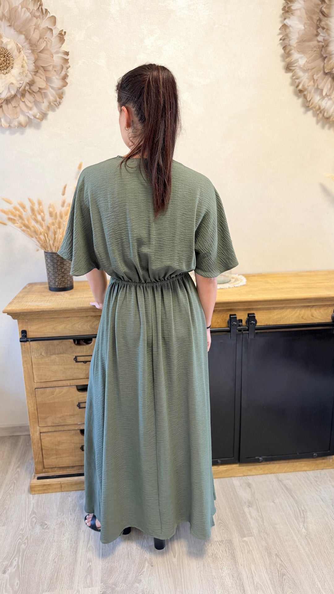 Robe longue Jehan CURVY kaki