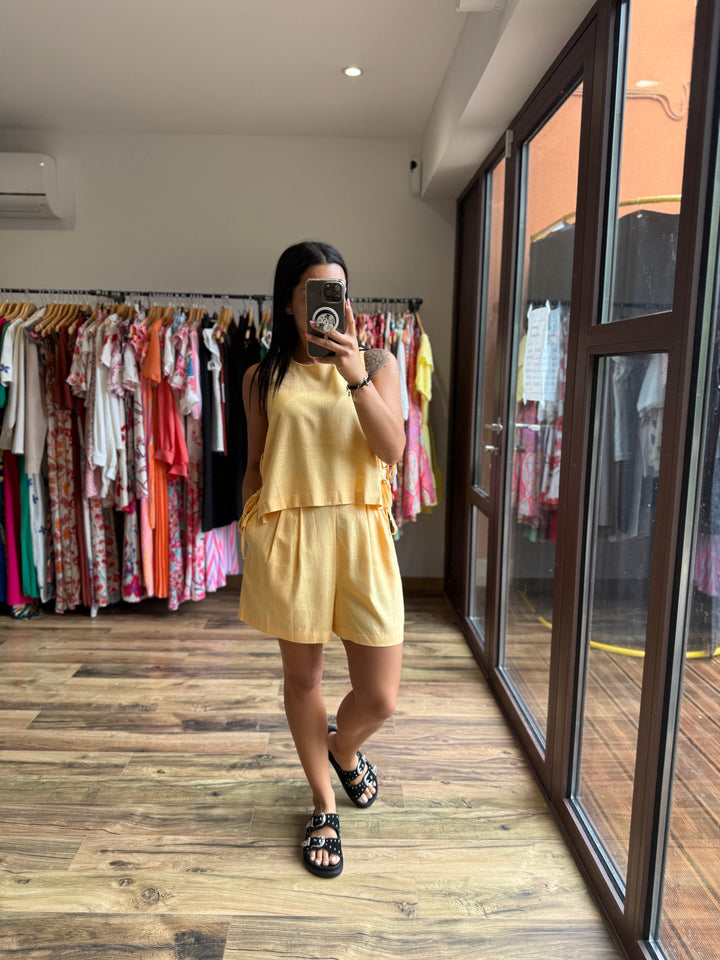 Top jaune Leonore