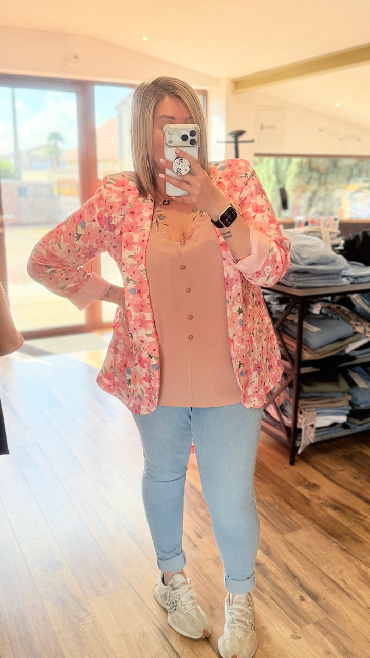Blazer fleuri CURVY 42/46
