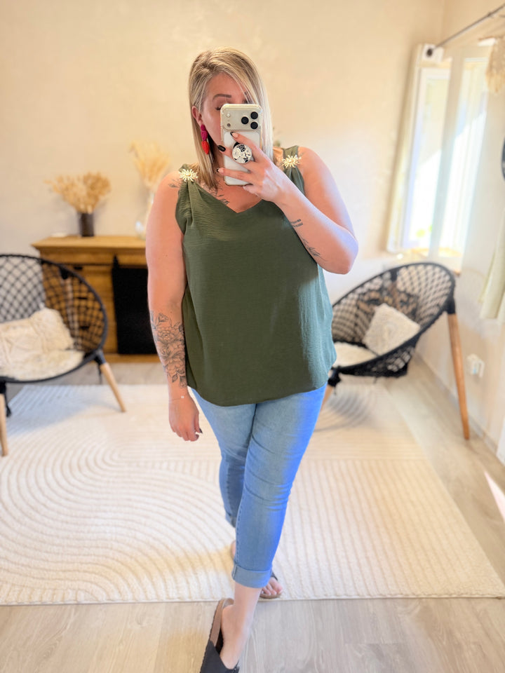 Top Soleya kaki CURVY
