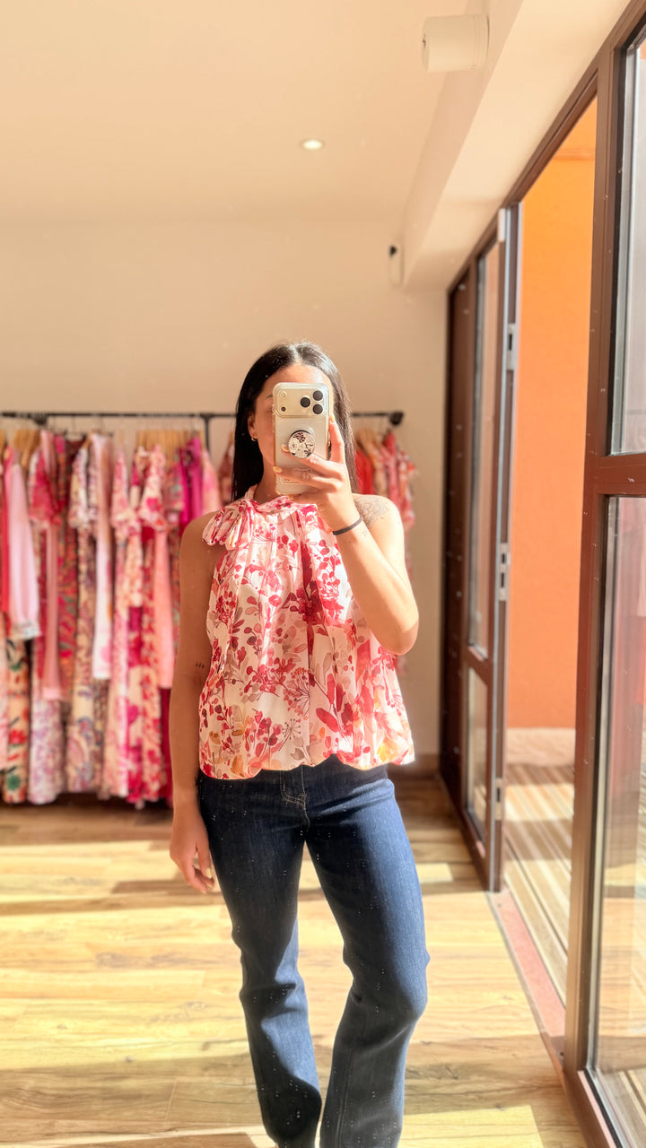 Top Zalia rouge
