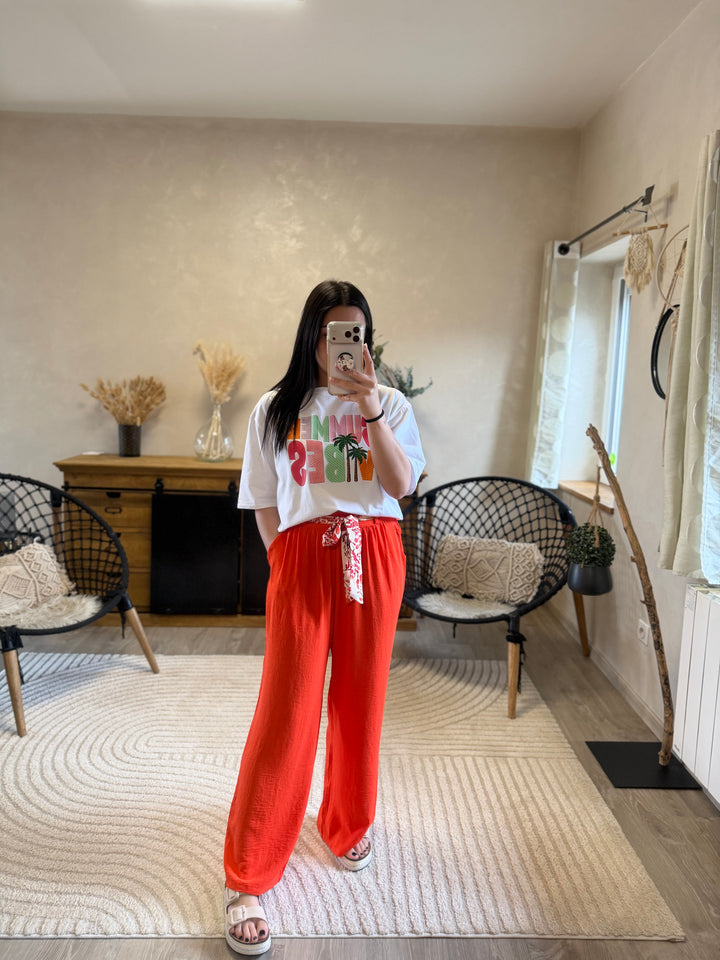 Pantalon Wilma orange CURVY