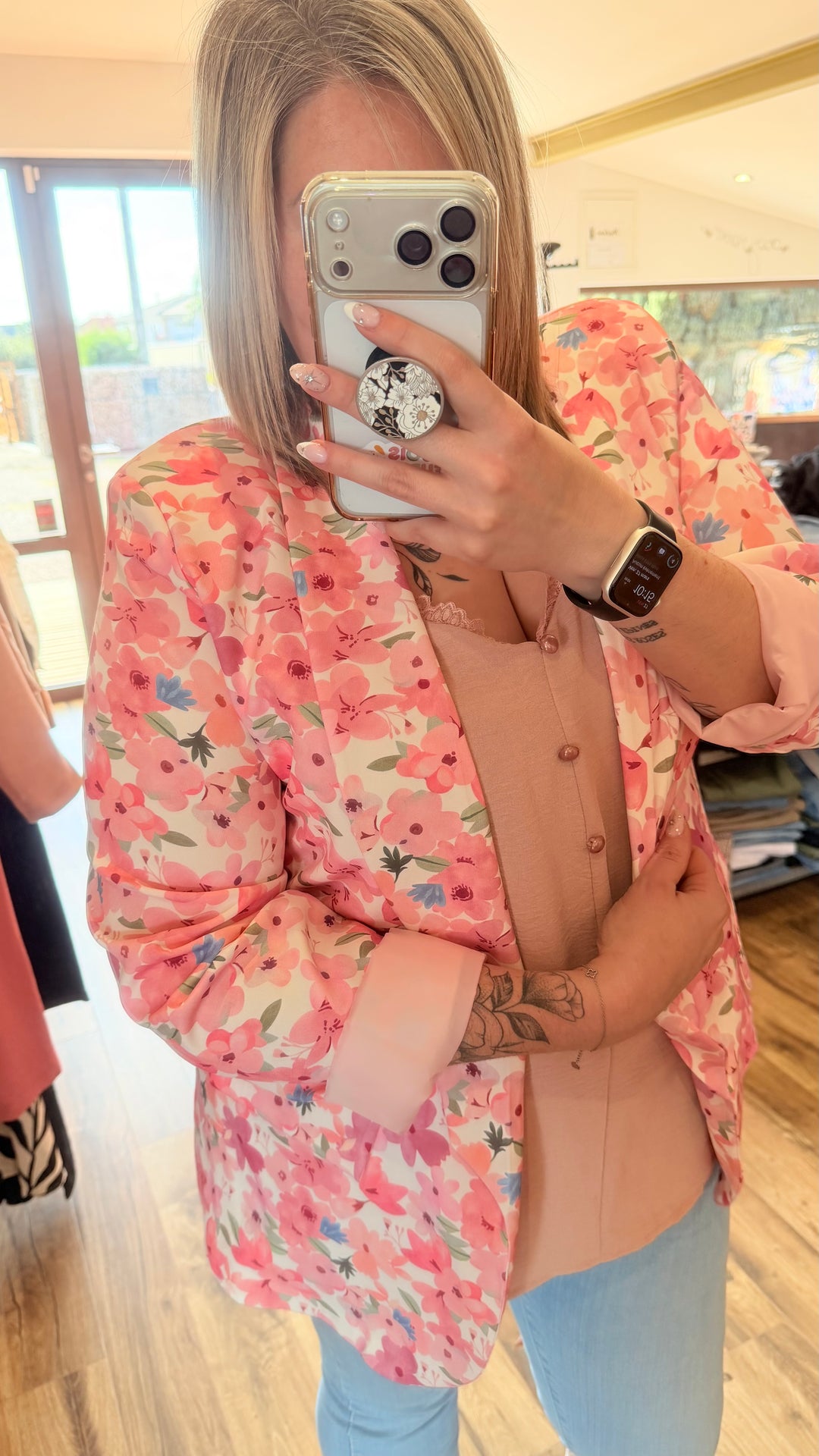 Blazer fleuri CURVY 42/46