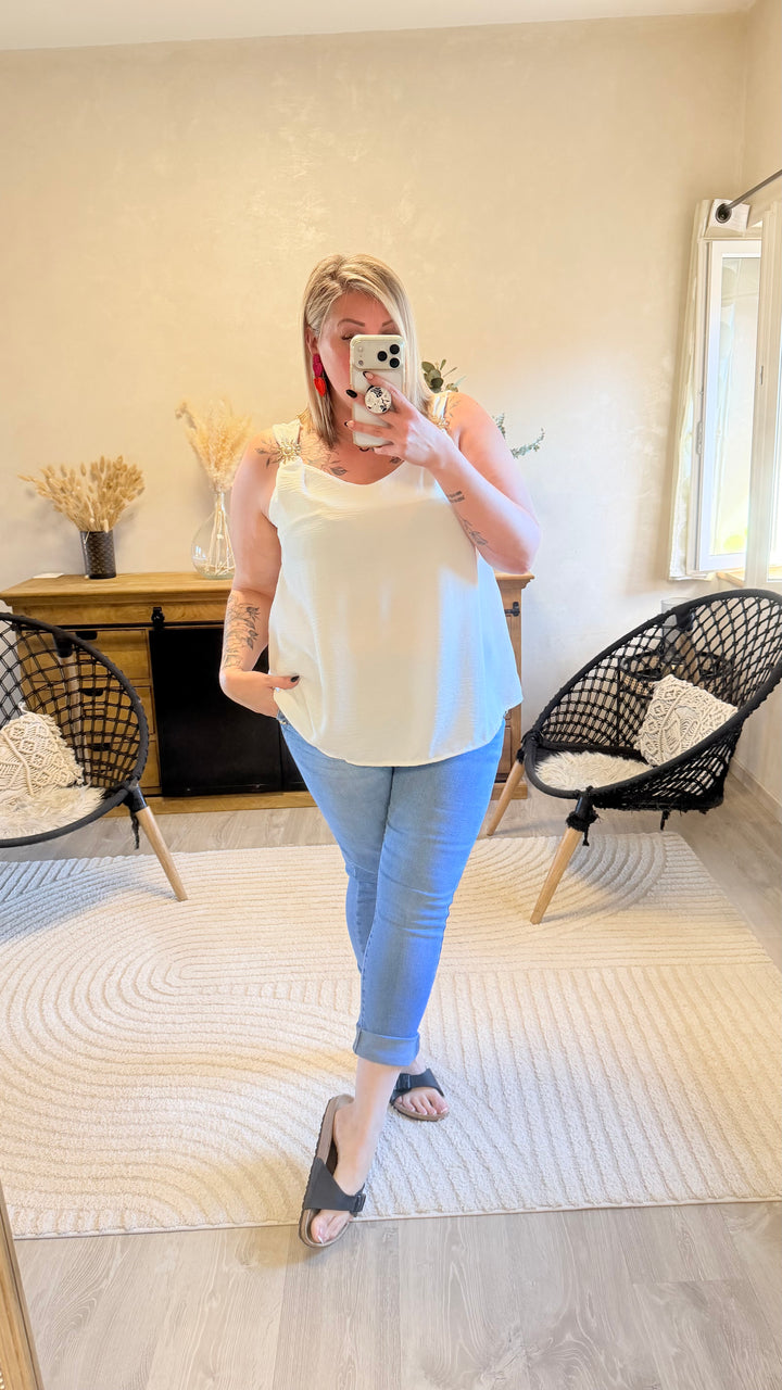 Top Soleya blanc CURVY