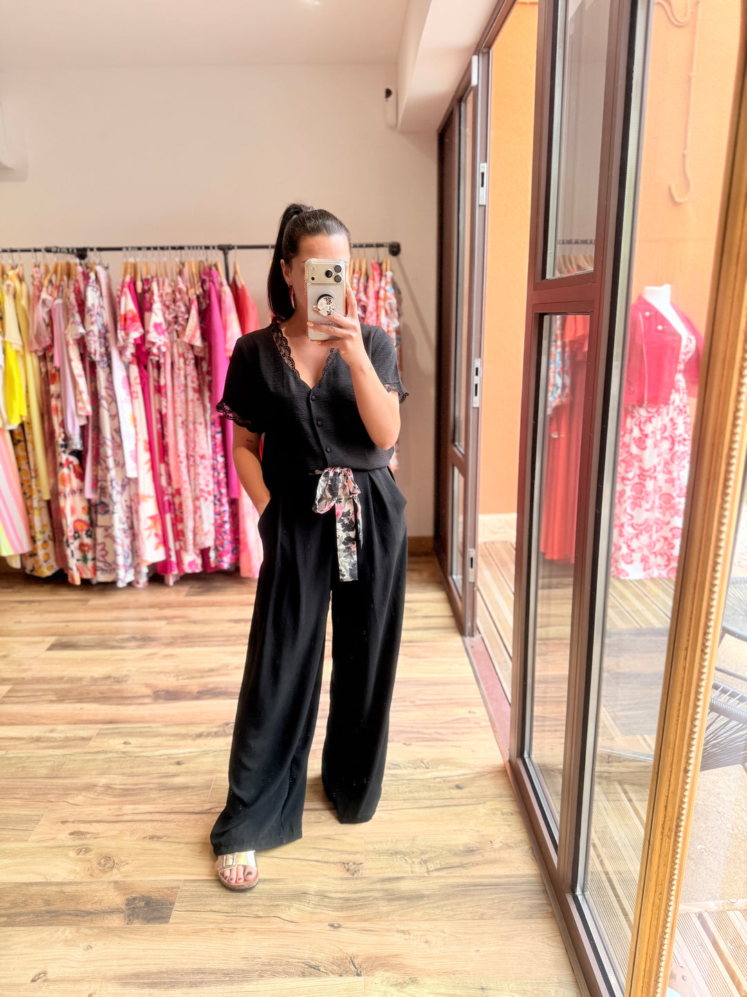 Chemise Mirta noir CURVY
