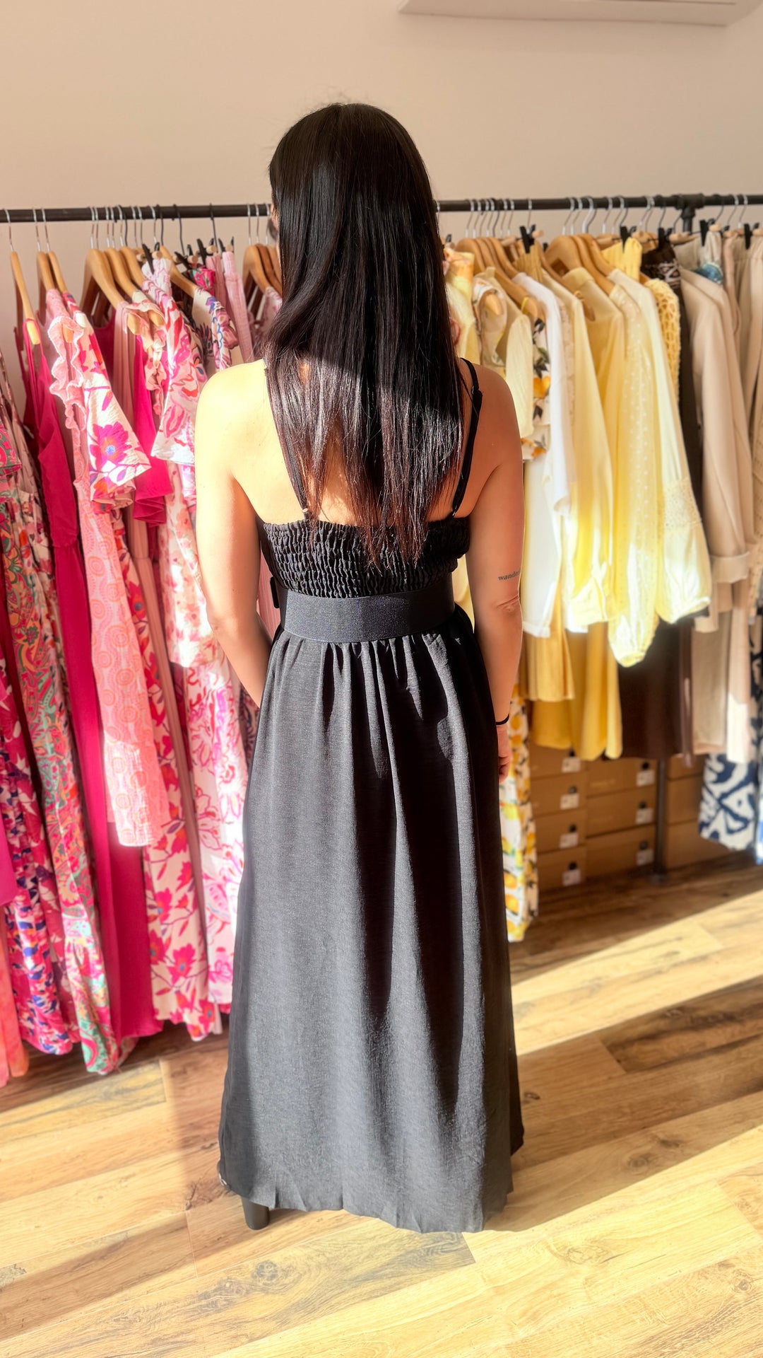 Robe longue Amanda noir