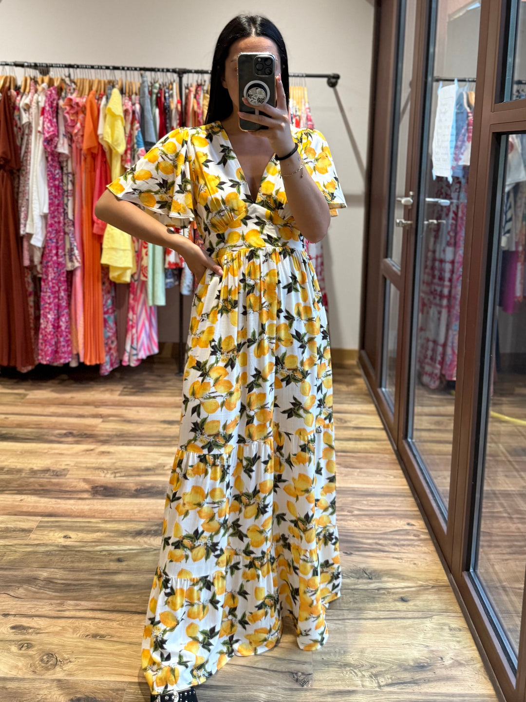 Robe longue Citrons CURVY