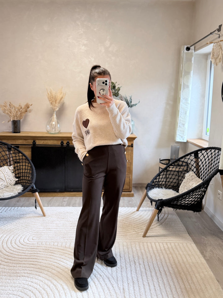 Pantalon Gulia chocolat