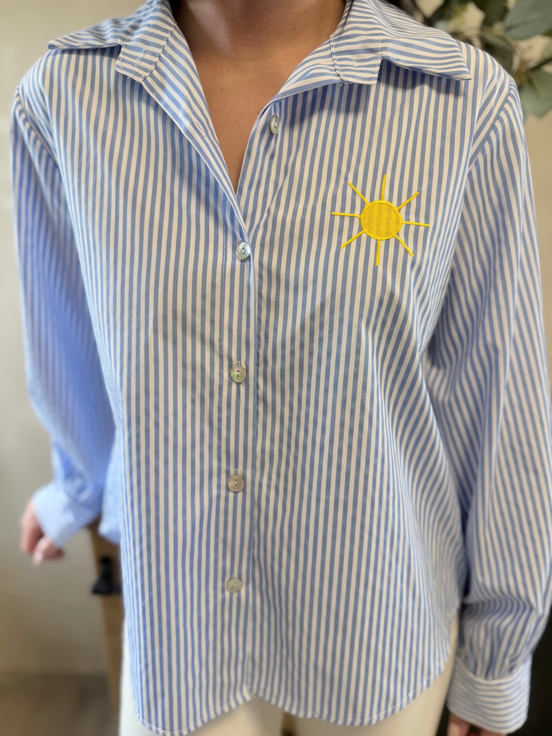 Chemise rayée saint tropez bleu