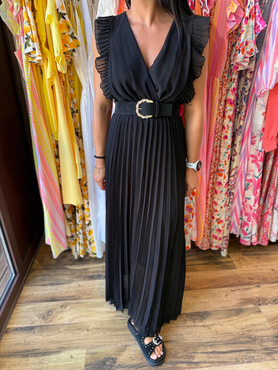 Robe longue Berenice noir