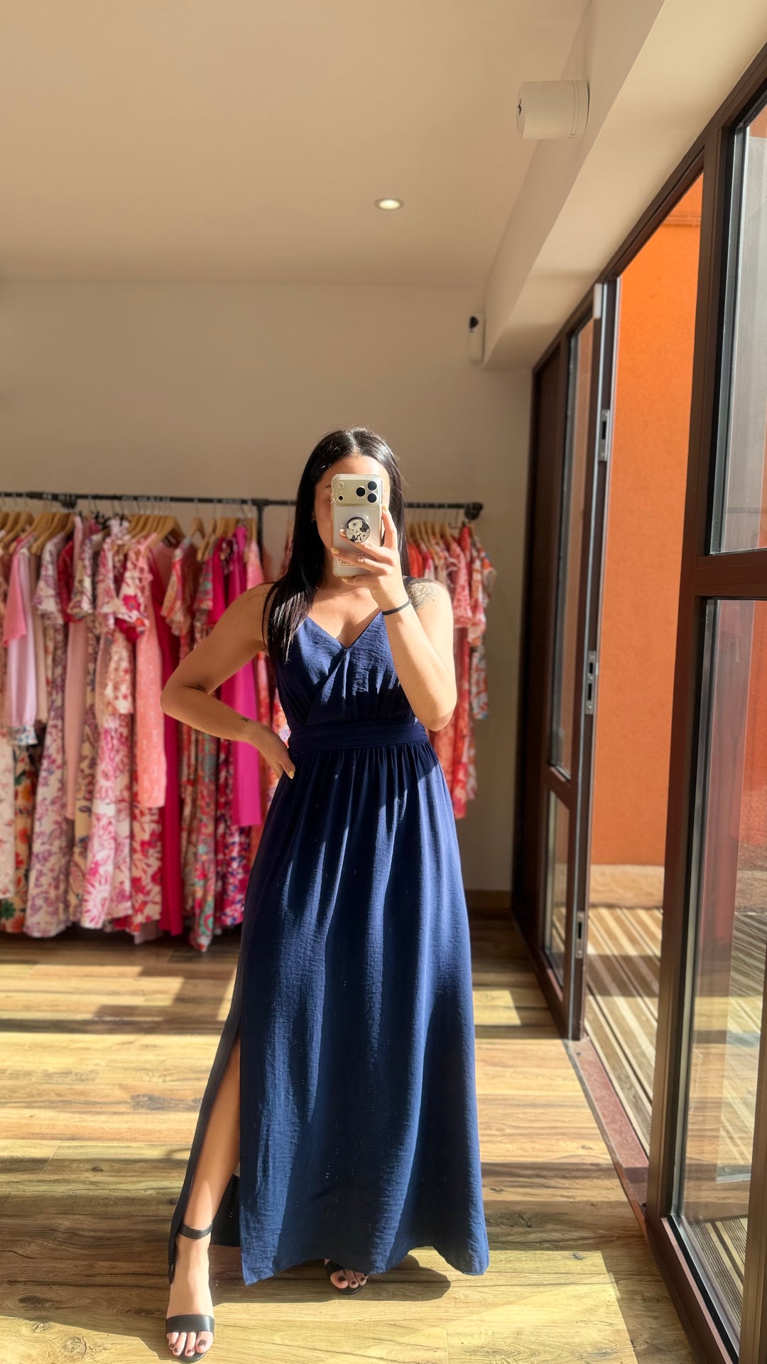 Robe longue Molly marine