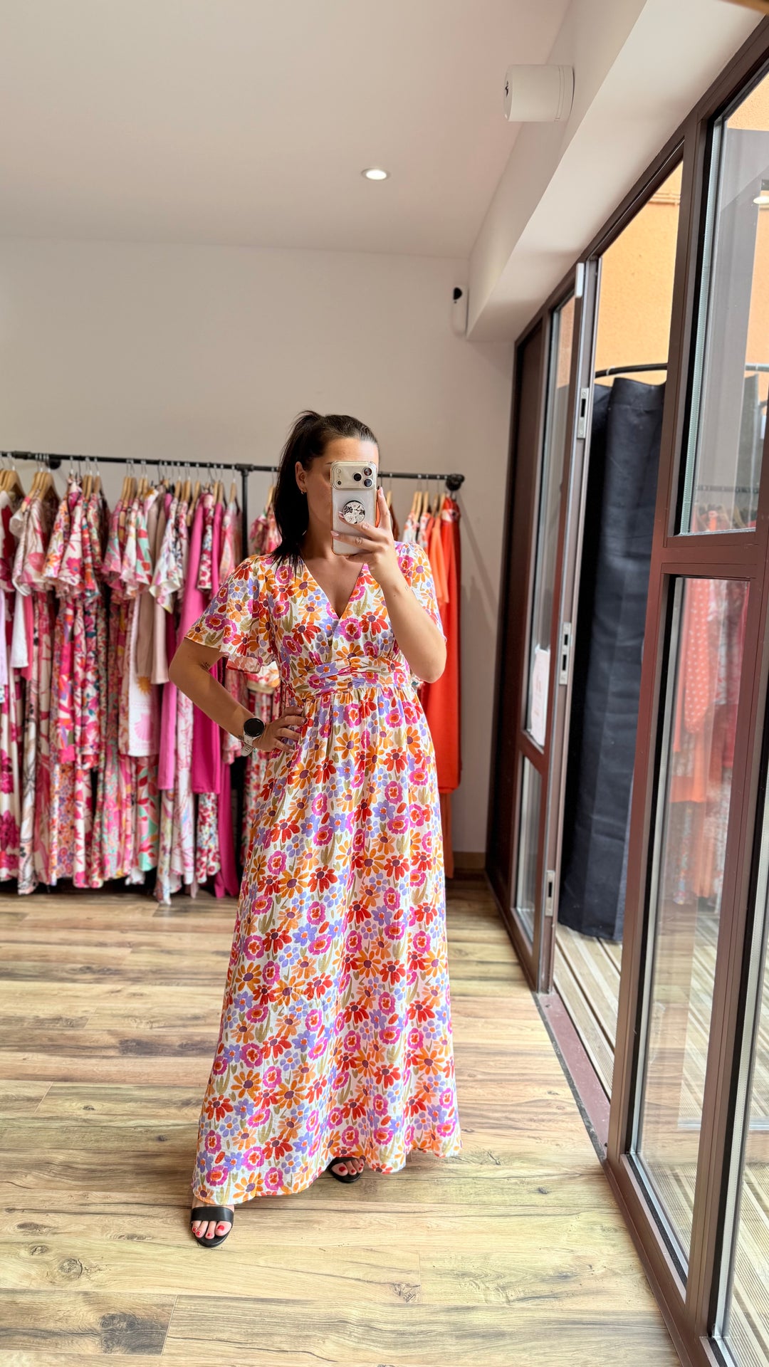 Robe longue Lise (dos ouvert)