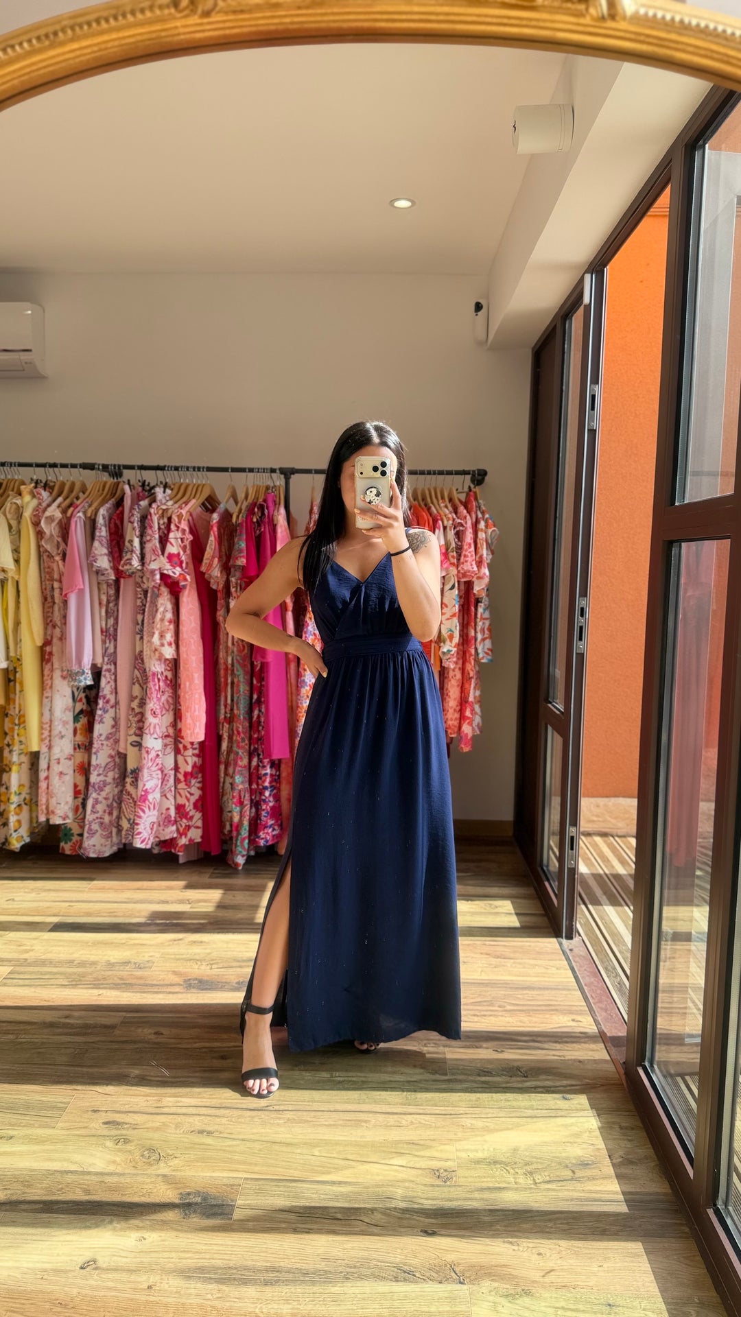 Robe longue Molly marine