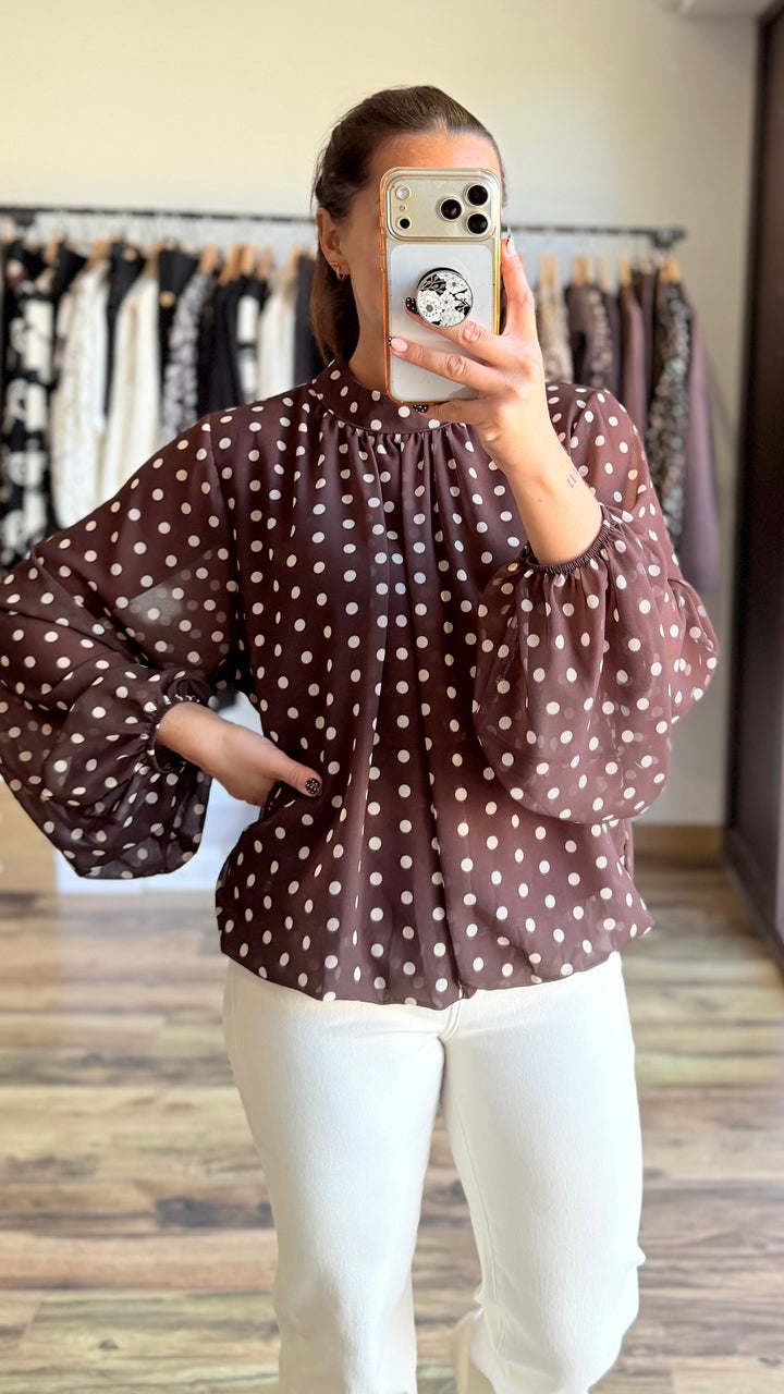 Blouse Lysa chocolat