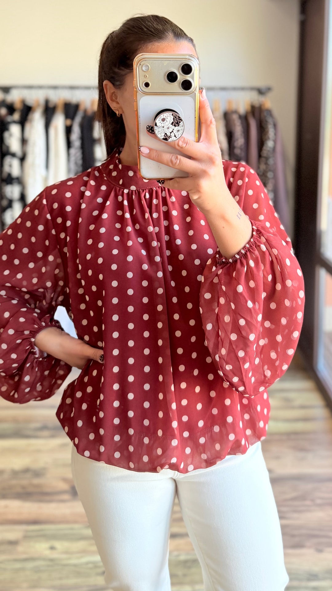 Blouse Lysa rouille