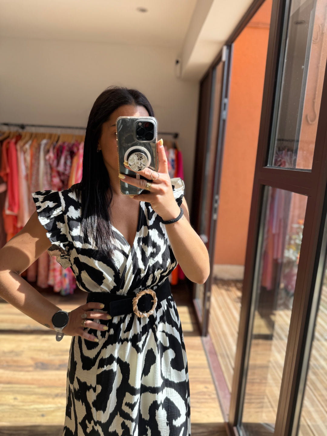 Robe longue Marc noir CURVY