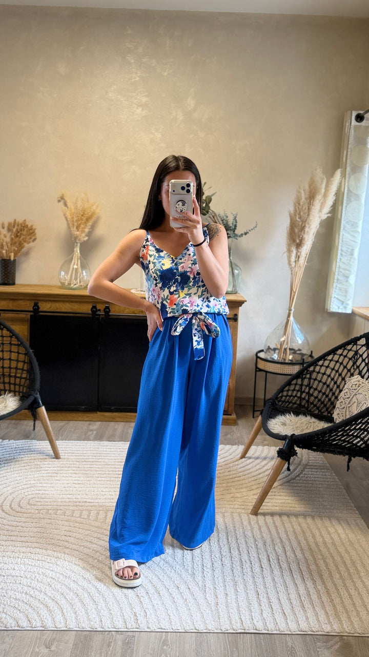 Pantalon Candice bleu CURVY