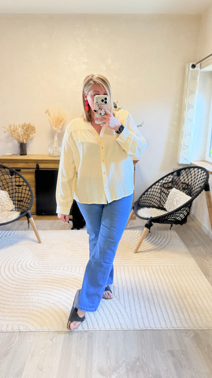 Chemise Slava jaune CURVY