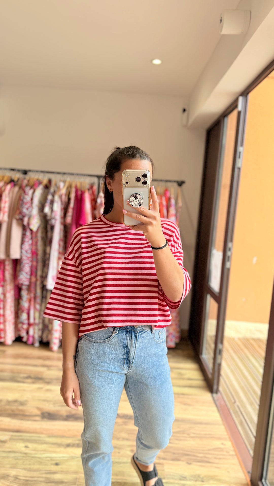 Teeshirt Lyna rouge ( ouvert dos)