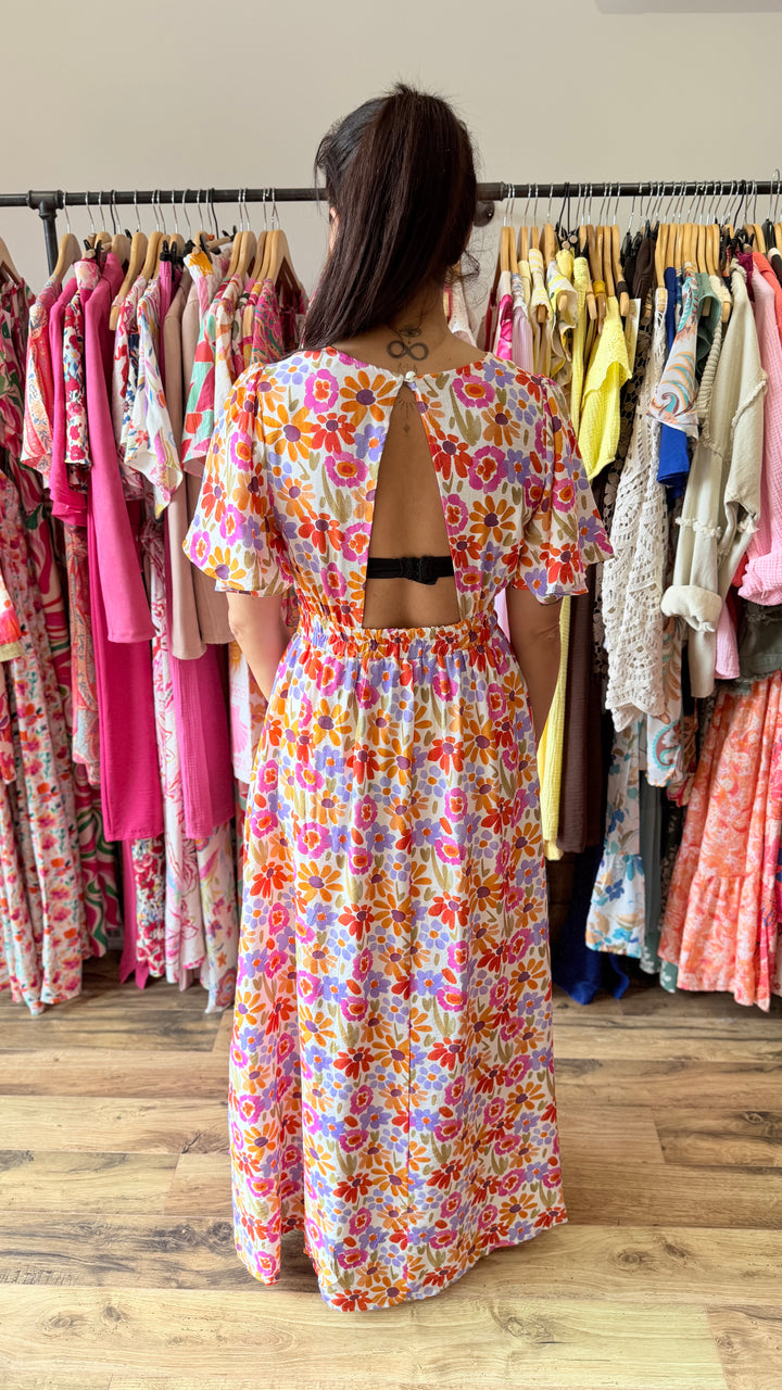 Robe longue Lise (dos ouvert)