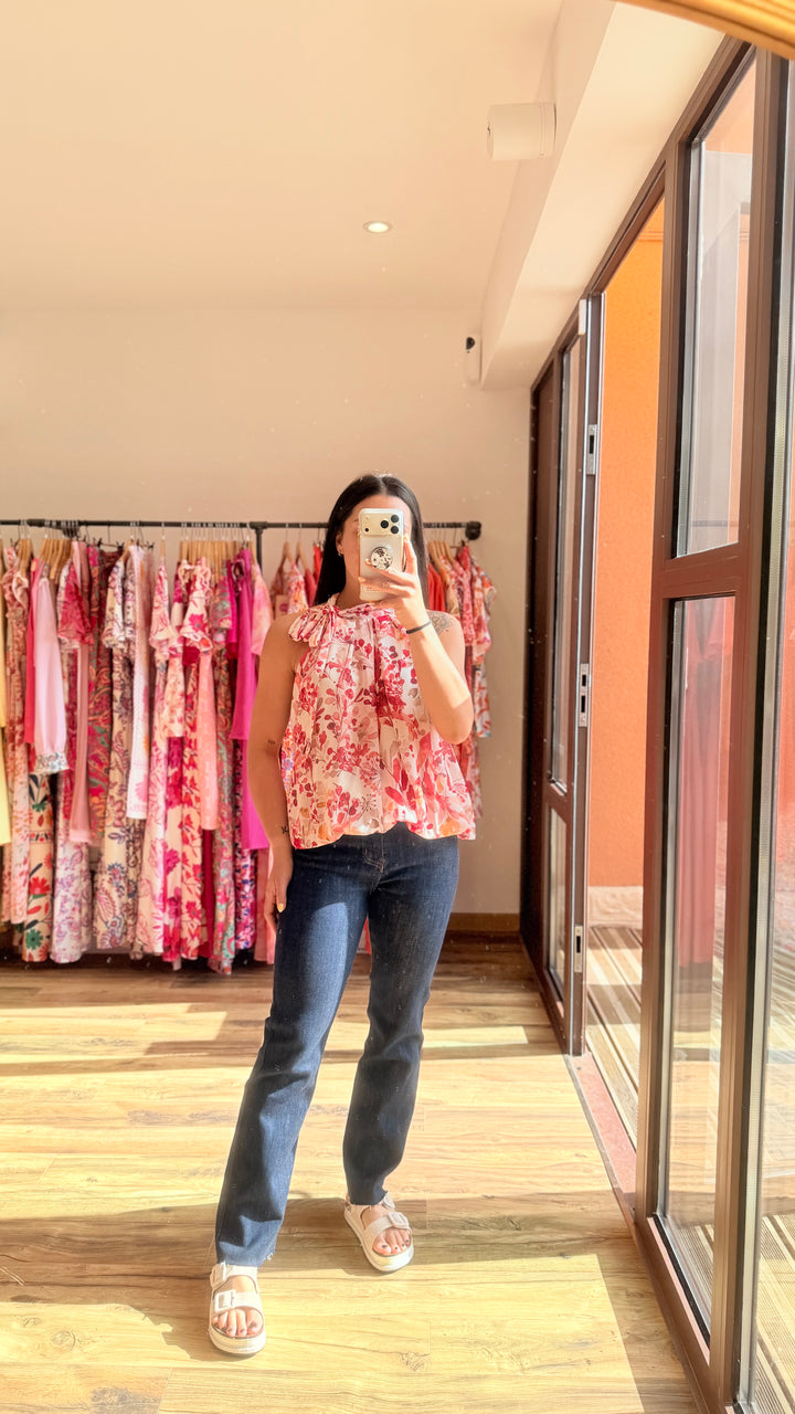 Top Zalia rouge