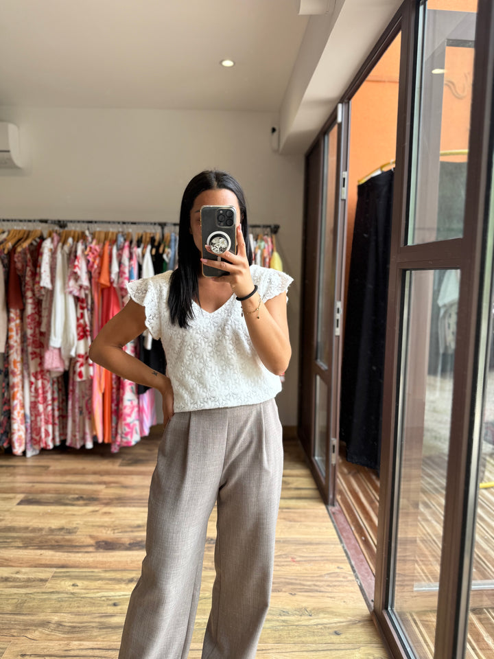 Pantalon Edy taupe