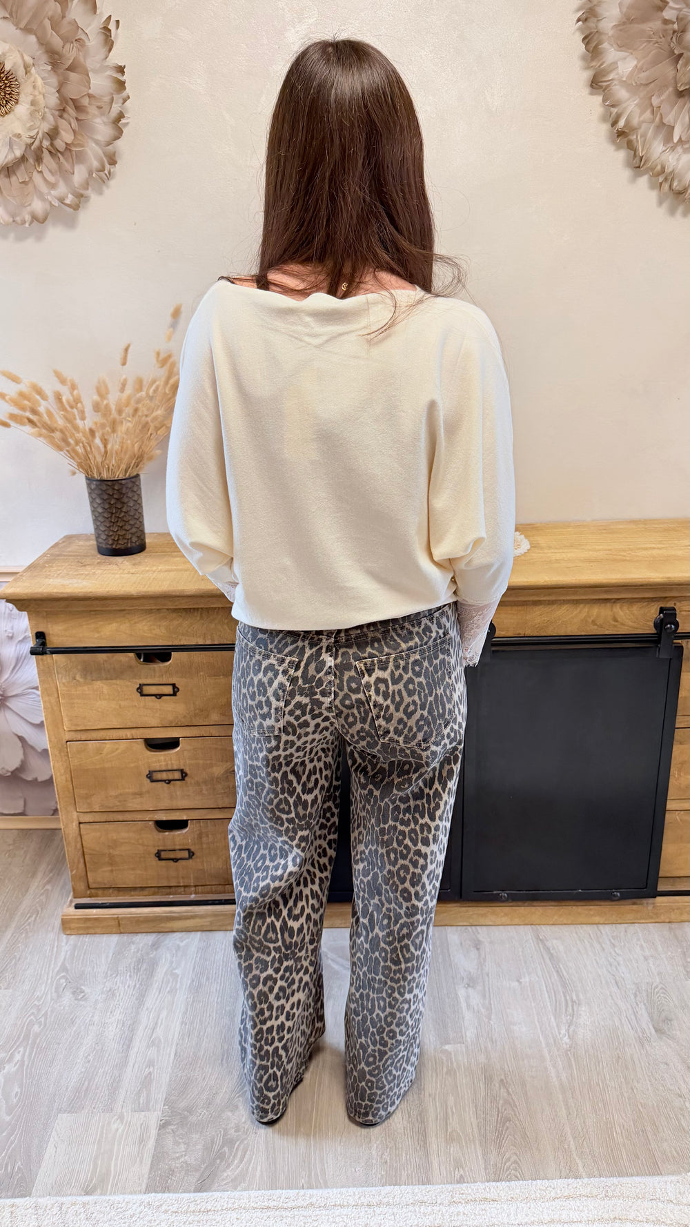 Pull fin May beige