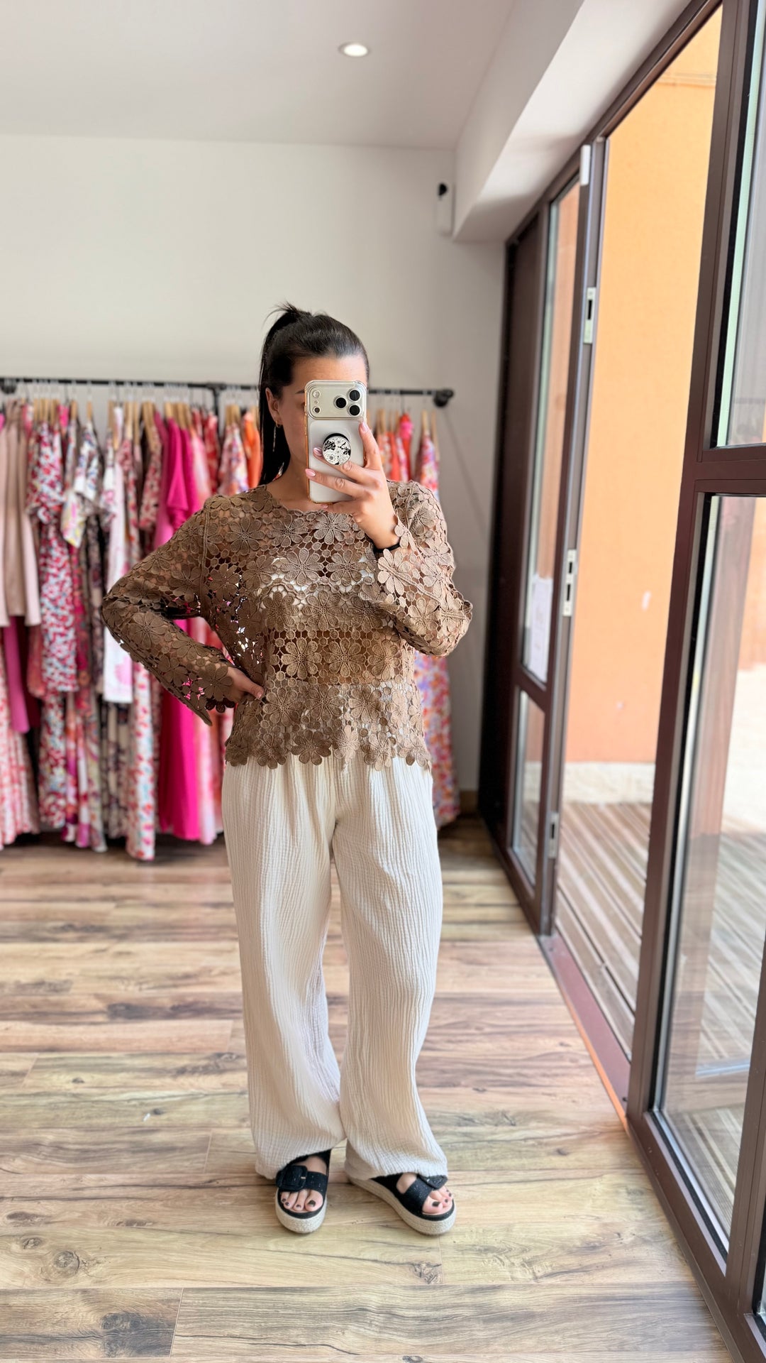 Top Lovelys crochet choco