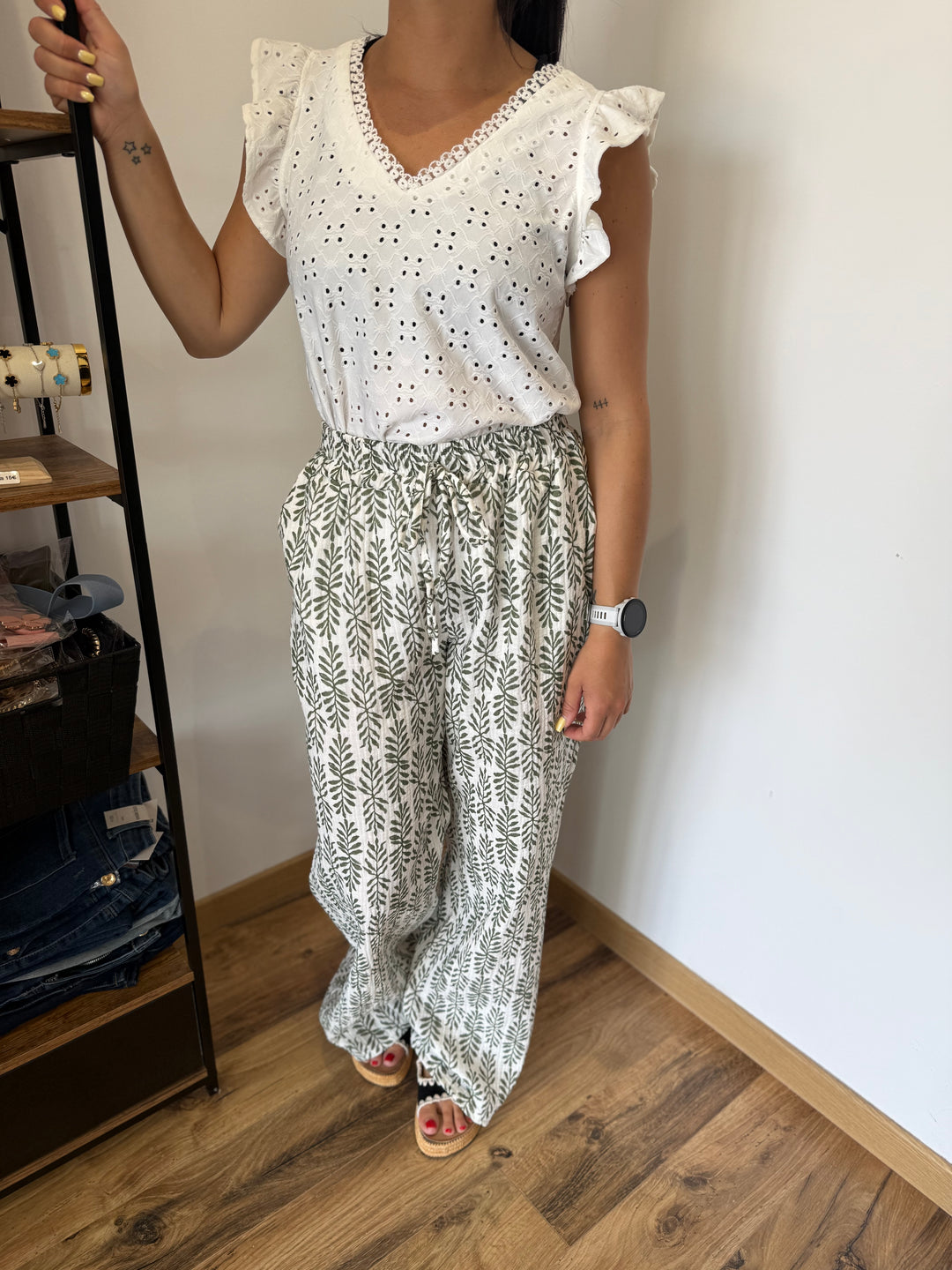 Pantalon Oria Kaki