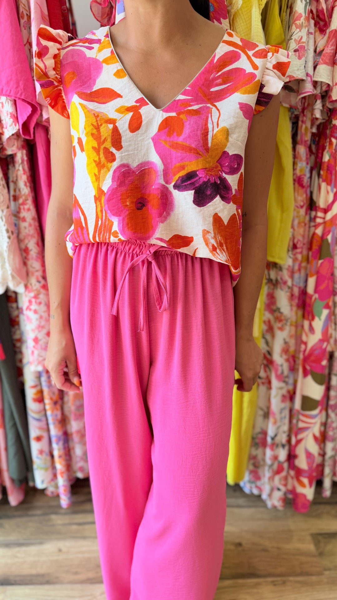 Pantalon Valentino rose