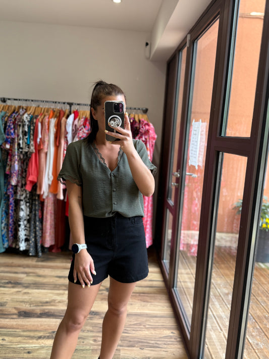 Chemise Mirta kaki