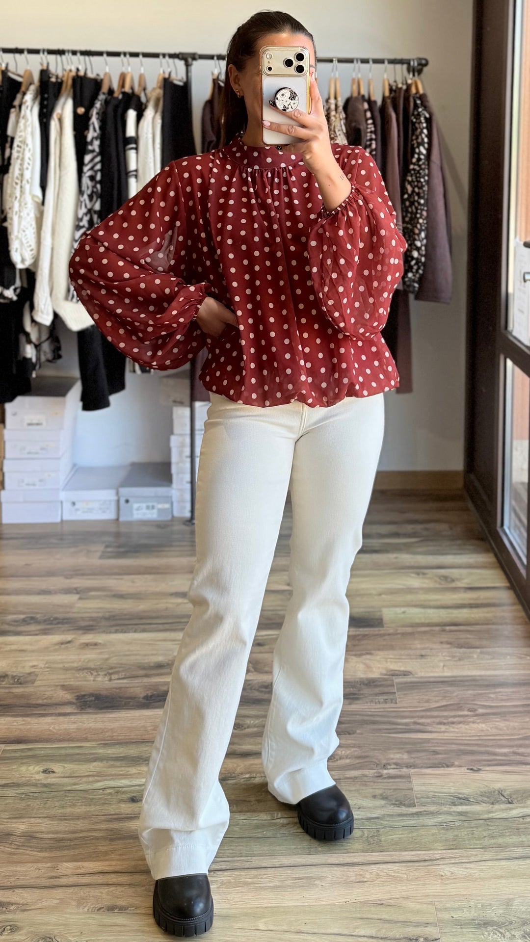 Blouse Lysa rouille