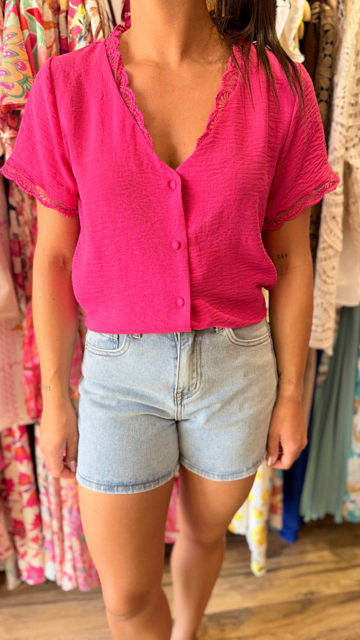 Chemise Mirta rose fushia
