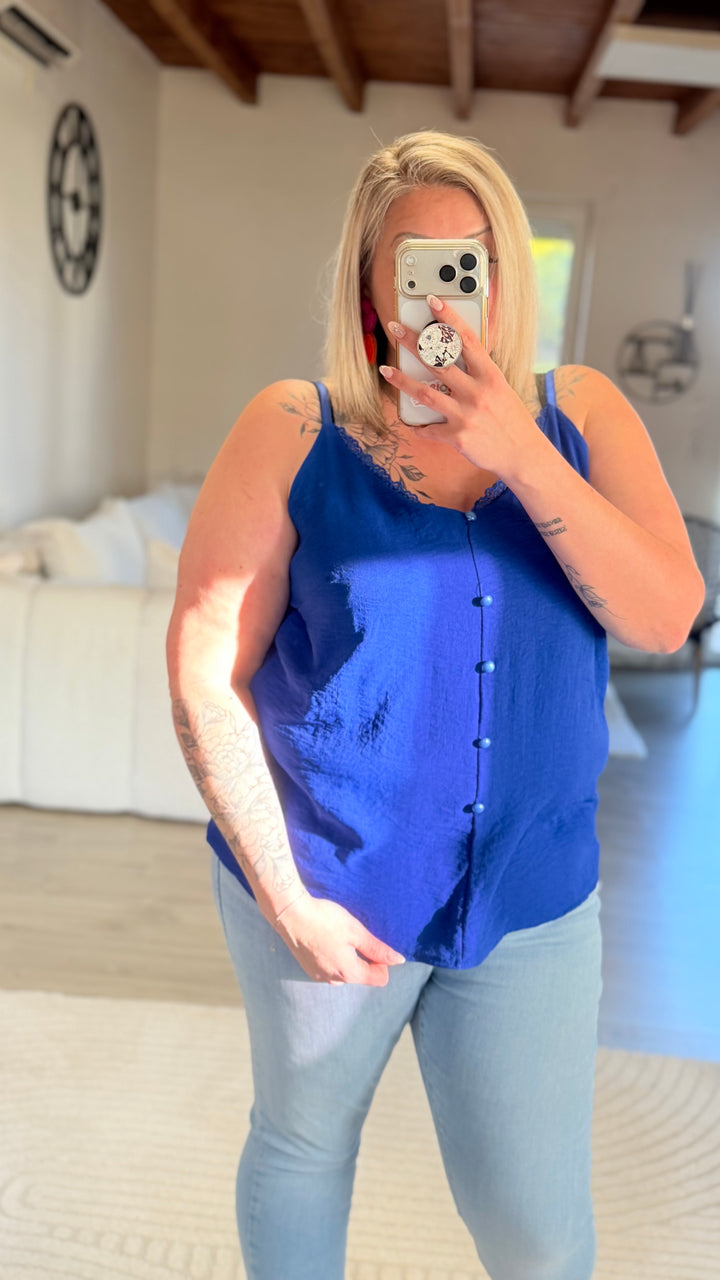 Top Hosa bleu roi CURVY