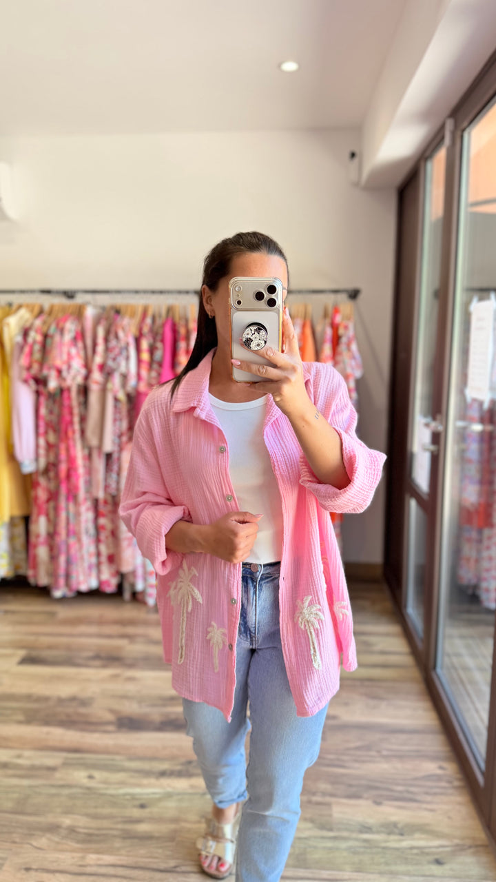 Chemise Palm rose CURVY