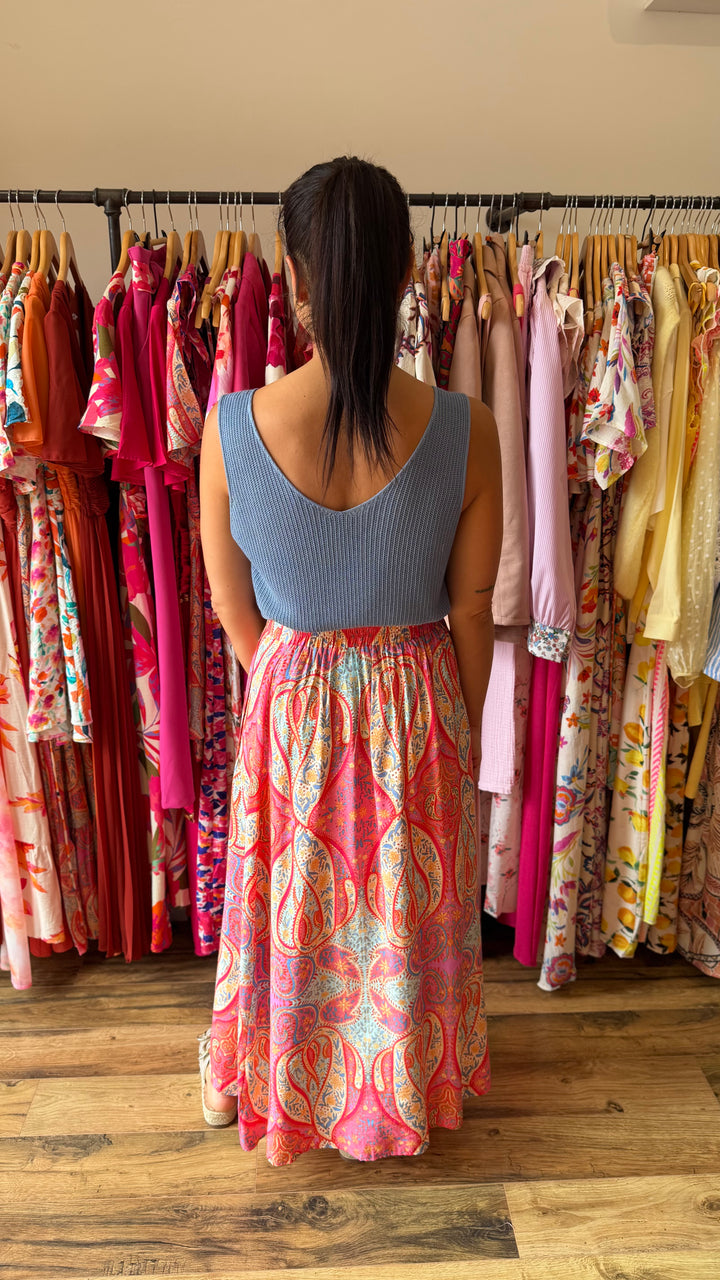 Top Odile bleu jean