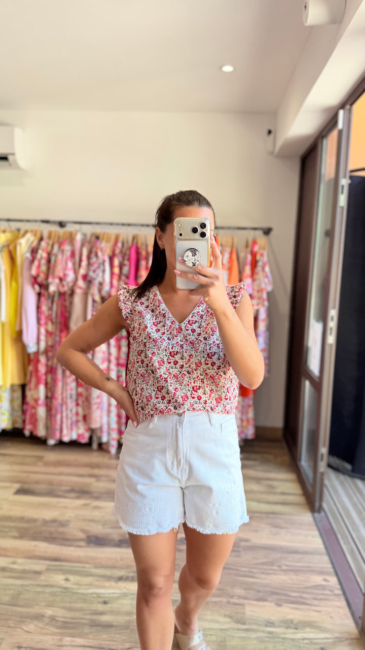 Blouse Simo rouge