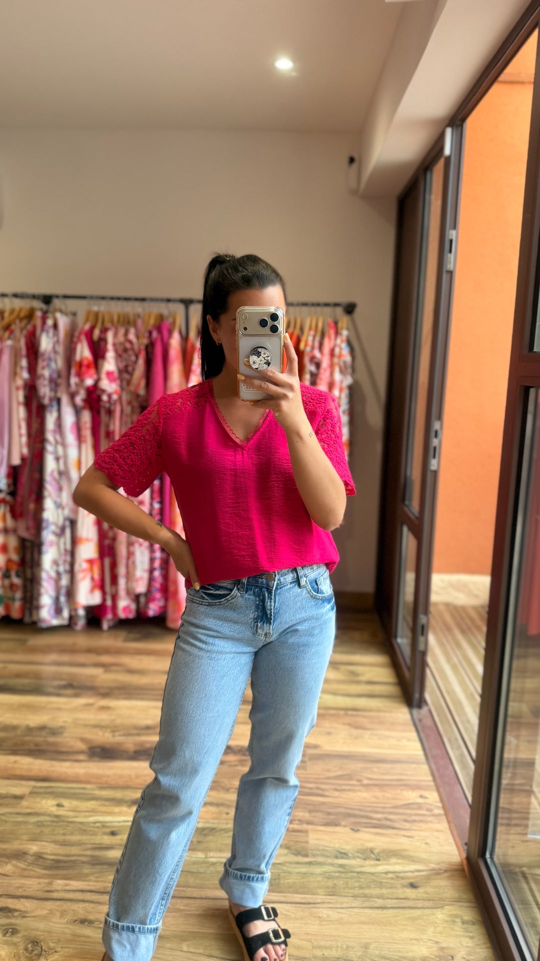 Top Miya fuschia CURVY