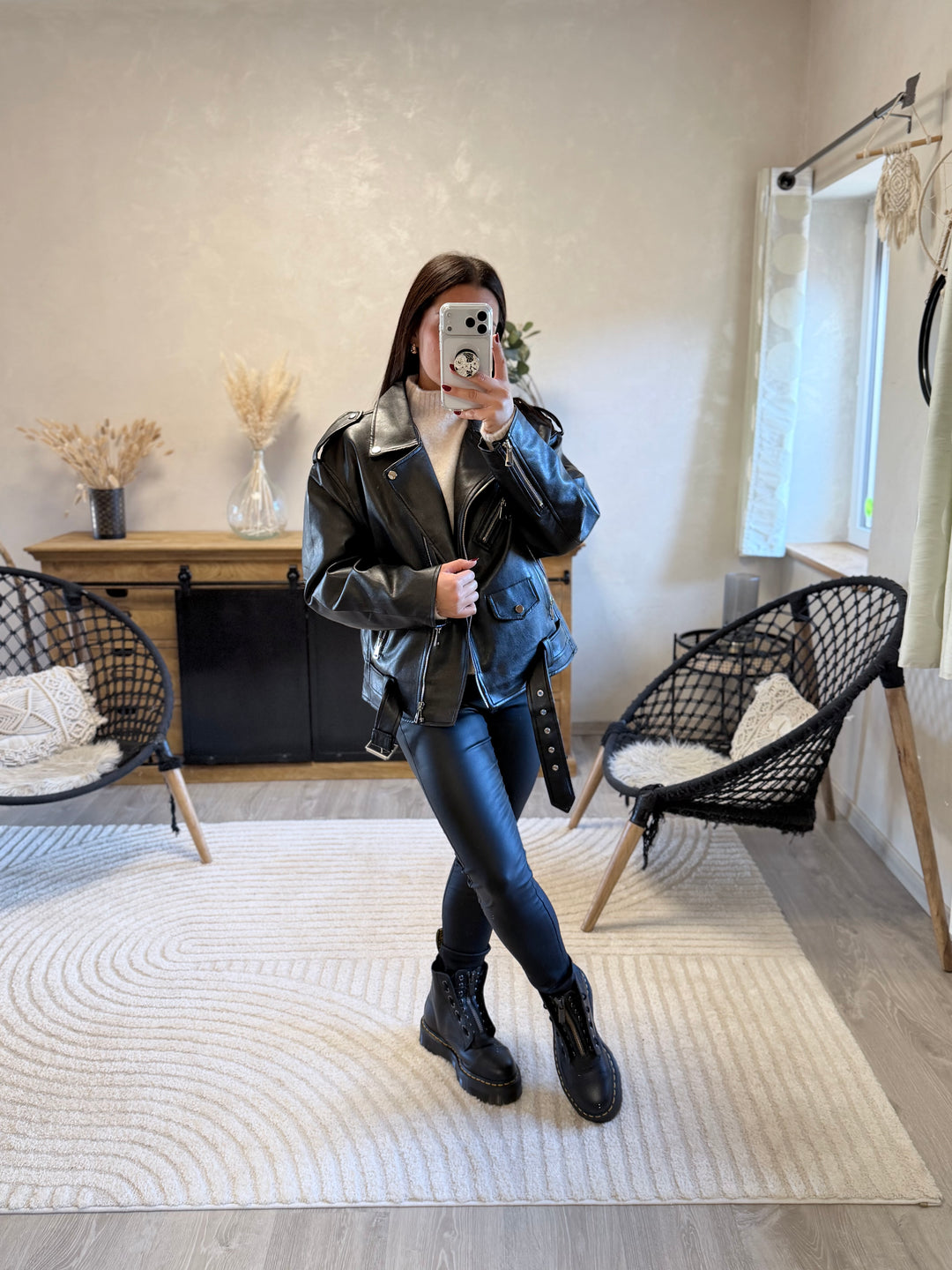 Perfecto noir oversize