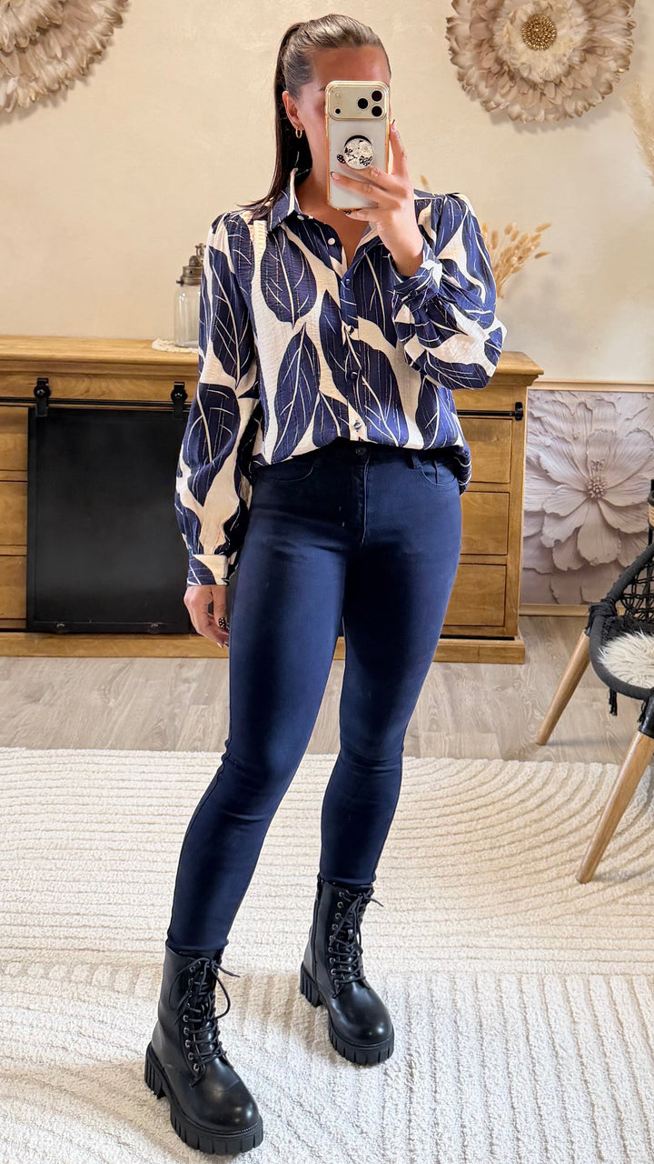 Jean slim Mallet bleu marine