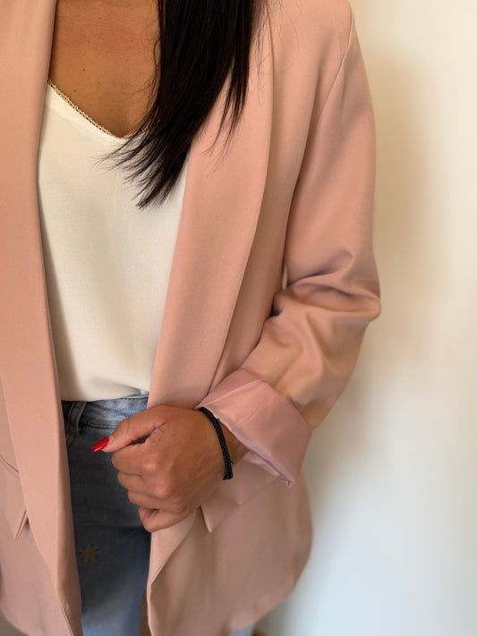 Blazer rose poudré